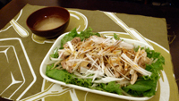 蒸し鶏のネギラー油